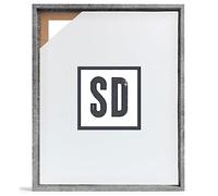 Stallmann Design Cadre à joint d'ombre pour châssis | 30x45 cm | Béton | MDF cadre pour toiles avec effet de profondeur | avec accessoires de montage | Cadre sans verre ni dos d'âne