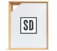 Stallmann Design Cadre à joint d'ombre pour châssis | 50x60 cm | Hêtre | MDF cadre pour toiles avec effet de profondeur | avec accessoires de montage | Cadre sans verre ni dos d'âne