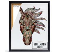 Stallmann Design - Cadre à joints creux - 80 x 80 cm - Noir - Cadre pour photos - Châssis - En bois MDF - Pour toiles