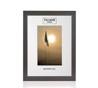 Stallmann Design Cadre avec passe-partout et verre anti-reflets 50 x 60 cm (image 40 x 50) - Couleur : noir - Baguette de cadre de 40 mm d'épaisseur