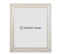 Stallmann Design Cadre Photo Baroque SWAN | 80 x 100 cm | Blanc | En Bois Véritable Antique | Style Vintage | 80 Autres Tailles Disponibles
