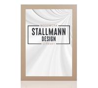 Stallmann Design New Modern Cadre photo en bois MDF 10 x 15 cm Blanc Disponible en A4 et 60 autres formats Différentes couleurs au choix Cadre pour photos et affiches, Bois, gris, 70 x 100 cm
