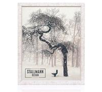 Stallmann My Frames Cadre Photo en Bois MDF Noir 10 x 15 cm - 21 x 29,7 cm (DIN A4) - Weiß Gewischt