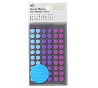 Stalogy S2 Bandes de masquage à pois: 0.3 in. diameter / 60 dots per sheet / 10 sheets per pack / 8mm wide (Shuffle Pale)