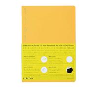Stalogy S4-G Carnets Gridés: 5.8 in. x 8.3 in. (Jaune) / A5 half year carnet