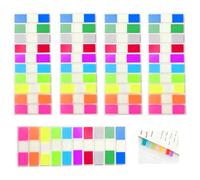 Stalora 1000 Pièces Post It Transparent, Marque Page Adhesif Multicolore, Onglets Adhésifs Translucides pour Annotation Livre, Code Civil, Bureau et École, Mini Postit Pastel