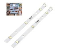 Stalora 2 Pièces Bande LED de Remplacement pour Réfrigérateur RONGSHENG/HISENSE, Éclairage Intérieur LED DC12V 2W, Barre Lumineuse pour Frigo, Lumière Uniforme et Stable, Installation Simple