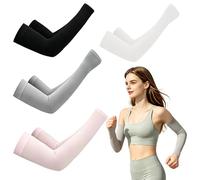 Stalora 4 Paires Manchettes de Bras Homme et Femme, manchette gaming,Manchon de Compression Anti-UV pour Sport, Cache Tatouage Respirant, Manchette Running Cyclisme Golf, Sensation de Fraîcheur