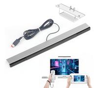 Stalora Capteur Infrarouge Sensor Bar Filaire pour Nintendo Wii et Wii U, Capteur Wii Infrarouge avec Récepteur USB et Support Adhésif,Accessoires de Console de Jeux, Compatible PC et Télévision