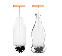 Stalora Goupillon de 35 cm pour Bouteilles en Verre et Sodastream, Brosse à Éponge Douce et Poils Durs, Nettoyage sans Rayures, Compatible avec Bouteilles de Soda, Idéal pour Biberons et Gourdes