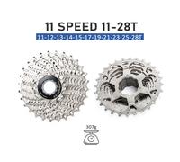 Stalshine-Cassette De Vélo De Route Pour Shimano Sram,Roue Libre De Vélo,Pignon De Vélo,Volant D'inertie,8 Vitesses,9 Vitesses,10 Vitesses,11/12 Vitesses,11-25t,28t,32t,34t - Type 11s 11-28t