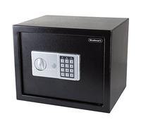 Stalwart 65-EK-30 Coffre-fort numérique en acier avec clavier, 2 clés de remplacement manuelles, protège argent, bijoux, passeports, pour la maison, les affaires, les voyages, noir, 45,5 x 39,1 x 38,6