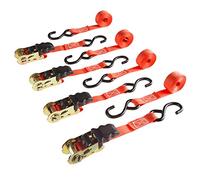 Stalwart 75-car1017 Lot de 4 sangles à cliquet - 10 '. - 226,8 kilogram de charge, 75-CAR1017