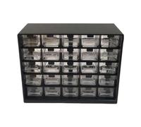 Stalwart Bac de rangement avec tiroirs, organiseur à outils en plastique à 25 tiroirs - Armoire pour ranger des perles, des jouets, des écrous et des boulons