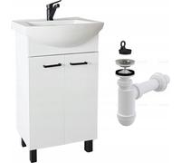 Stamar | armoire de salle de bains - avec lavabo - 50 cm - robinet et siphon