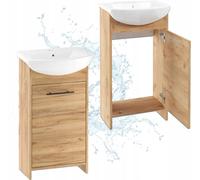 Stamar | Salle de bains, avec lavabo, chêne doré, 43,2 cm