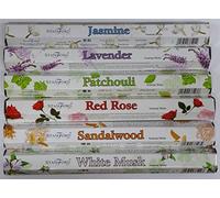 Stamford Encens 6 saveurs naturelles Jasmin, lavande, patchouli, rose rouge, bois de santal, musc blanc avec badge souvenir offert par Sterling Effectz