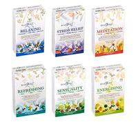 Stamford Inc Lot de cônes d'encens aromathérapie relaxant, soulagement du stress, méditation, rafraîchissant, sensuel et énergisant avec bâton d'encens Shakti