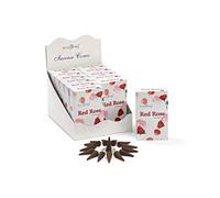 Stamford Lot de 12 boîtes de 15 cônes d'encens Rose Rouge