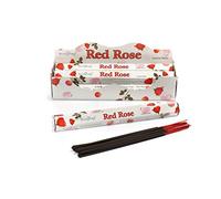Stamford Lot de 3 paquets de 20 bâtons d'encens hexagonaux floraux, exotiques et spa (rose rouge)