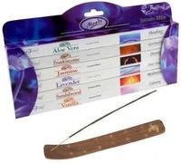 Stamford Lot de 6 bâtons d'encens Moods avec porte-encens en bois