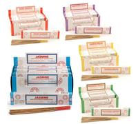 Stamford Masala Lot de 12 Paquets de bâtons d'encens Assortis de qualité supérieure pour la méditation, Le Yoga, la Relaxation, la guérison et la positivité 15 g