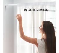 Springreen Tringle Télescopique - Universelle Extensible pour Rideau de Douche, Barre de Rideau, Barre de Tension - Installation sans Perçage, Longueur Facilement Réglable