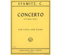 Stamitz - Concerto In D Major Op. 1. For Viola and Piano. Edited by Meyer. by International