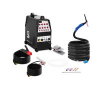 Stamos Welding Poste À Souder TIG AC-DC/MMA Inverter MOSFET, 220 A / 60% DC, Câble et pack de tuyaux de 8 mètres, 2 temps /4 temps/Fonction pulsée)