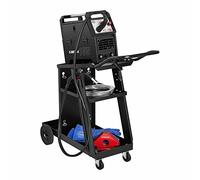 Stamos Welding Chariot À Souder Servante De Soudage Chariot D'Atelier SWG-WC-2 (Charge De 75 kg, 3 Compartiments, Espace pour Bouteille de Gaz, 2 Chaînes De Sûreté)
