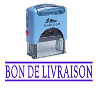 Stamp BON DE LIVRAISON auto-encrage caoutchouc Stationary Office personnalisé Brillant Stamp