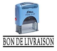 Stamp BON DE LIVRAISON auto-encrage caoutchouc Stationary Office personnalisé Brillant Stamp