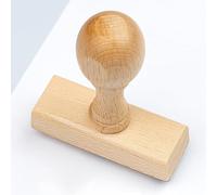 Stamp by Me - Tampon Personnalisé En Bois | Personnalisable Professionnel En Caoutchouc | Entreprise, Jusqu'à 5 Lignes De Texte, 12 Polices Au Choix, 50x30mm