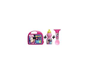 Stamp Combo Boite à Gouter + Gourde + Klaxon - Minnie C862059 29 cm Rose