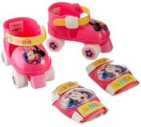 Set patins à roulettes + protections DISNEY MINNIE - Fille - Taille ajustable - Rose