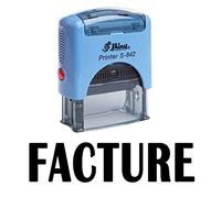 Stamp FACTURE auto-encrage caoutchouc Stationary Office personnalisé Brillant Stamp