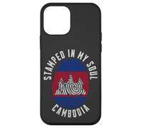 Stamped in My Soul Drapeau Cambodge Empreintes digitales Racines cambodgiennes Coque pour iPhone 12 Mini