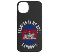 Stamped in My Soul Drapeau Cambodge Empreintes digitales Racines cambodgiennes Coque pour iPhone 14 Plus