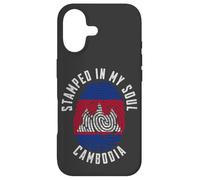 Stamped in My Soul Drapeau Cambodge Empreintes digitales Racines cambodgiennes Coque pour iPhone 17