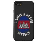 Stamped in My Soul Drapeau Cambodge Empreintes digitales Racines cambodgiennes Coque pour iPhone SE (2020) / 7/8