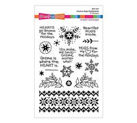 Stampendous Lot de tampons transparents Motif gnome Hugs
