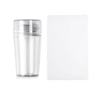 Stamper - Kit de tampons en silicone transparent réutilisable | Grattoir de rapide outil d'impression pour manucure décoration pour salon de manucure vernis gel ongles ongles
