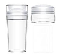 Stamper Ongles Français - Kit De Tampons Pour Ongles En Silicone Transparent Avec Racleurs, Outils Interchangeables Pour Élastique | Easy French Manucure Stamper Pour Conception De Ongles