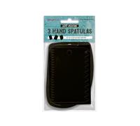 Stamperia - 3 Hand Spatulas for Crafts and Mixed Media Projects, Flat, Smooth, or Grooved with Teeth, Perfect for Creating Desired Textures with Pastes and Thick Paints