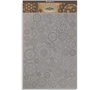 Stamperia A4 Greyboard/2 mm-Sir Vagabond Petits Engrenages, Multicolore, 21x29,7 cm