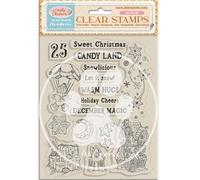 Stamperia - Acrylic Stamp for Scrapbooking, Albums, Card Making, and Bullet Journalling, Transparent, Long Lasting, Easy to Clean, Perfect for Crafts and Gifting (Candy Christmas, Candy Land)