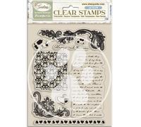 Stamperia - Acrylic Stamp for Scrapbooking, Albums, Card Making, and Bullet Journalling, Transparent, Long Lasting, Easy to Clean, Perfect for Crafts and Gifting (Timeless, Backgrounds)