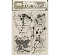 Stamperia - Acrylic Stamp for Scrapbooks, Albums, Cards, Bullet Journals and More, Transparent, Long Lasting, Easy to Clean, Perfect for Crafts and Gifting (Herbarium Silvae, Botanic)