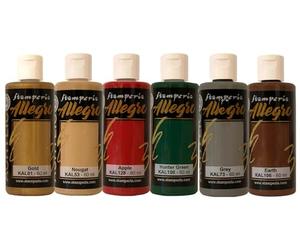 Stamperia Allegro Acrylic Gear up for Christmas, set de 6, peinture acrylique, décoration de Noël, bricolage, peinture, projets DIY