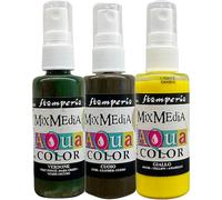 Stamperia Aquacolor Golden Harmony Lot de 3 peintures aquarelles de haute qualité pour peinture, arts et projets créatifs, idéal pour les artistes, les bricoleurs, la décoration DIY et le scrapbooking